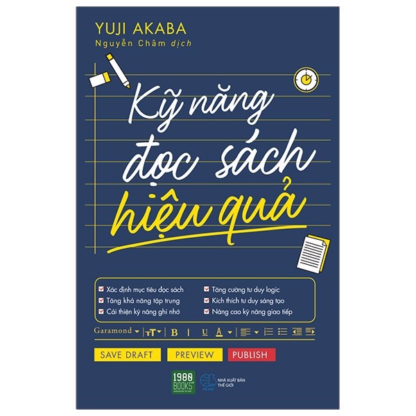 [Tải ebook] Kỹ Năng Đọc Sách Hiệu Quả PDF