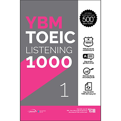 [Tải ebook] YBM Actual Toeic Tests LC 1000 – Vol 1 PDF