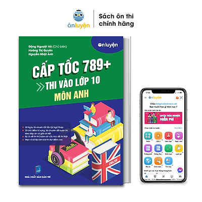 Sách thi vào 10 -  Cấp tốc 789+ môn Tiếng Anh