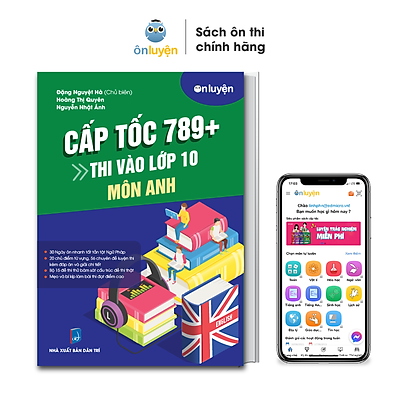 [Tải ebook] Sách thi vào 10 –  Cấp tốc 789+ môn Tiếng Anh PDF