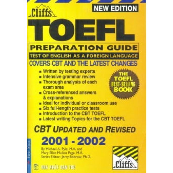 New Cliffs Toefl Guide 2001-2002 - Kèm 3CD