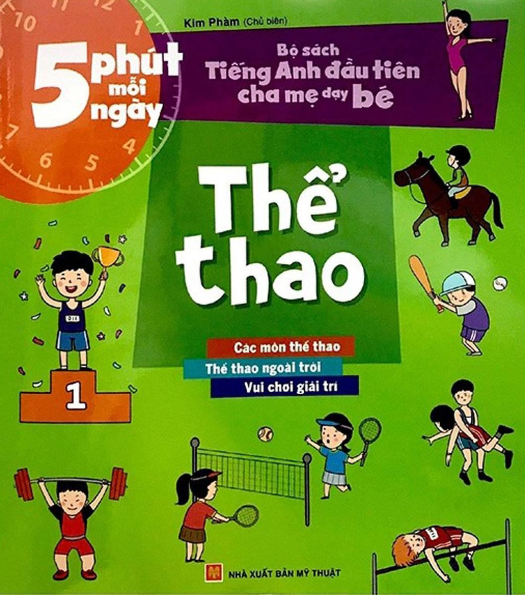 Bộ Sách Tiếng Anh Đầu Tiên Của Bé - 5 Phút Mỗi Ngày - Thể Thao