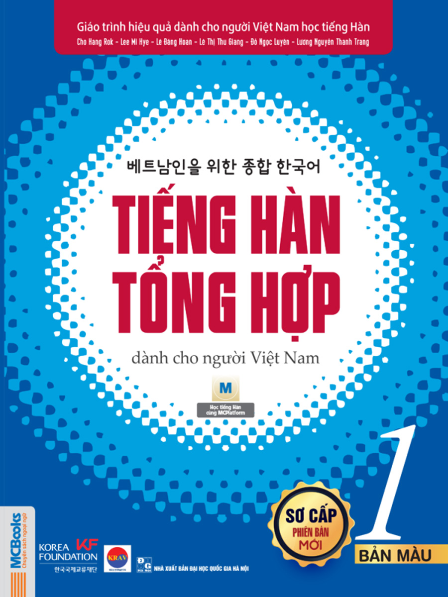 Tiếng Hàn Tổng Hợp Dành Cho Người Việt Nam – Sơ Cấp 1 – Bản Màu