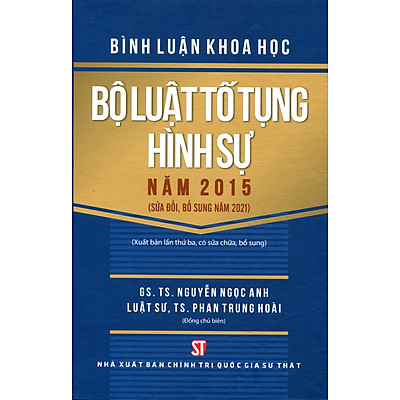 Bình Luận Khoa Học Bộ Luật Tố Tụng Hình Sự Năm 2015