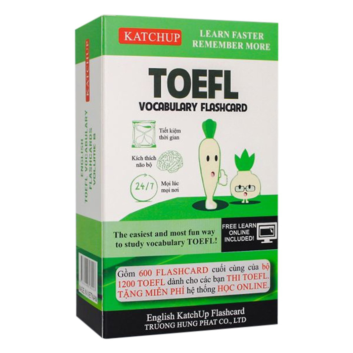 Bộ KatchUp Flashcard TOEFL B - High Quality - Xanh