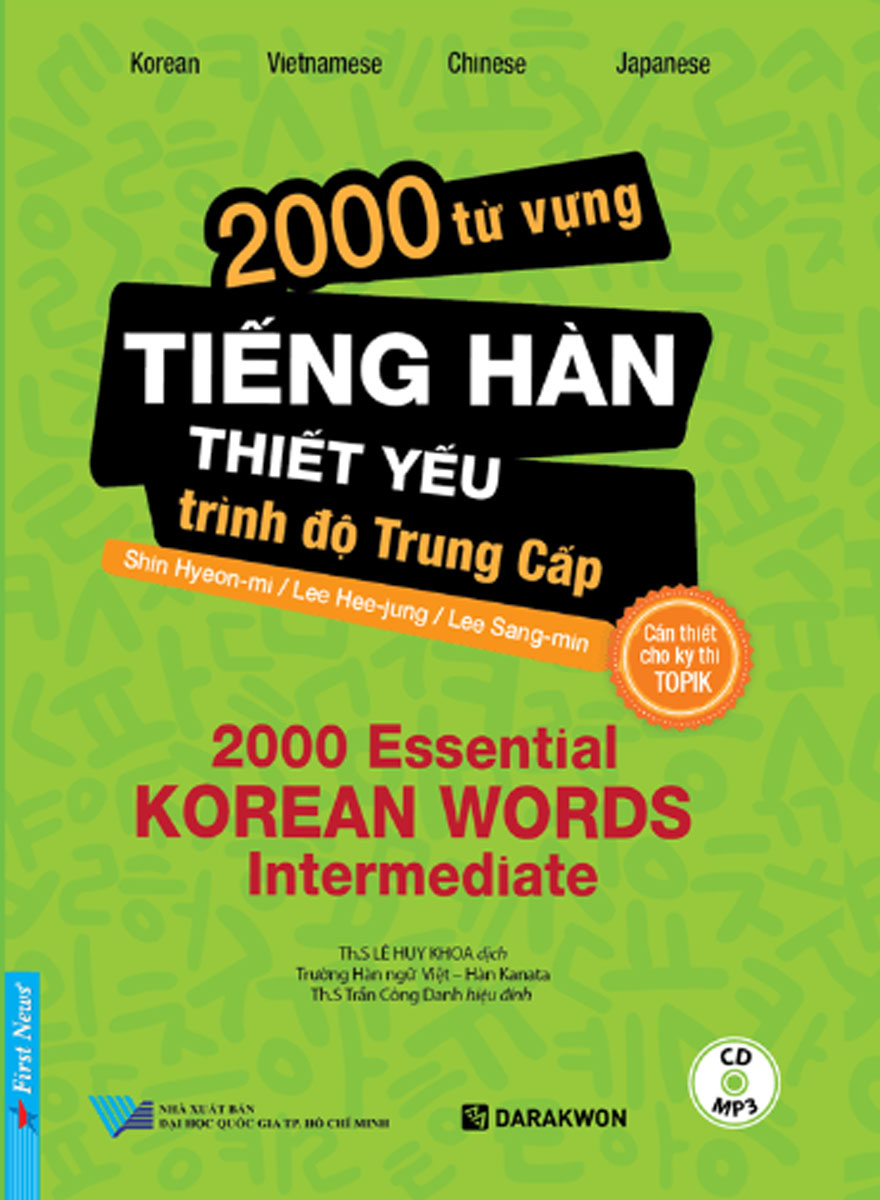 2000 Từ Vựng Tiếng Hàn Thiết Yếu Trình Độ Trung Cấp