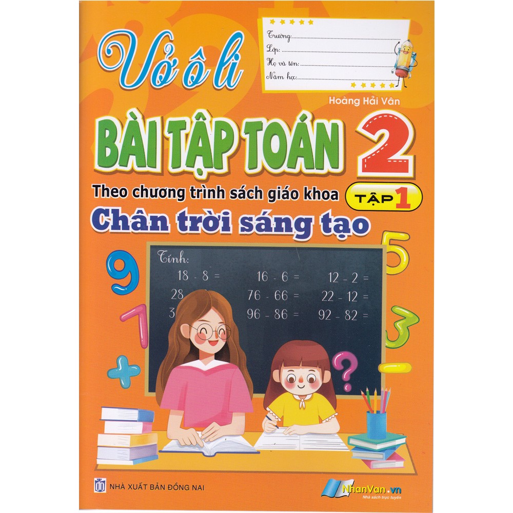 Vở Ôli Bài Tập Toán - Lớp 2 - Tập 1 - Chân Trời Sáng Tạo