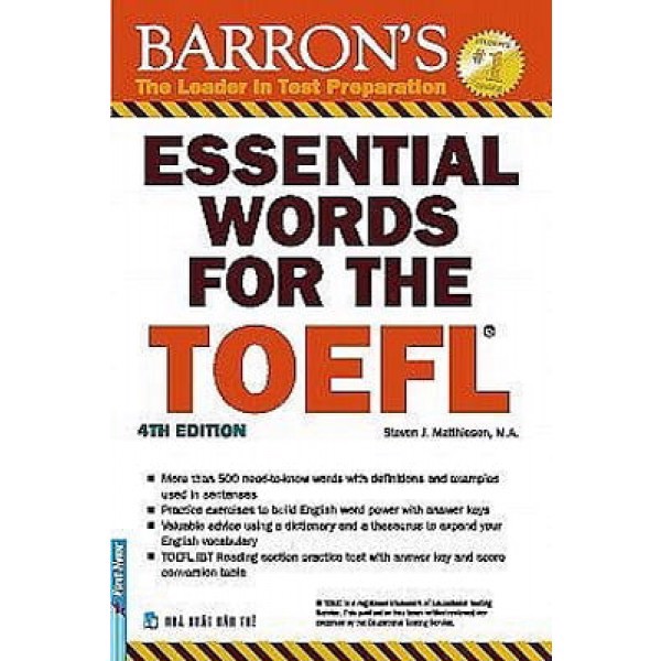 Essential Words For The Toefl - 4Th Edition